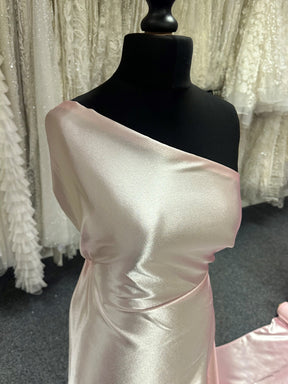 Pink Polyester Crepe Back Satin - Desire