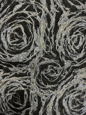 Blue Jacquard Floral Brocade - Hijack