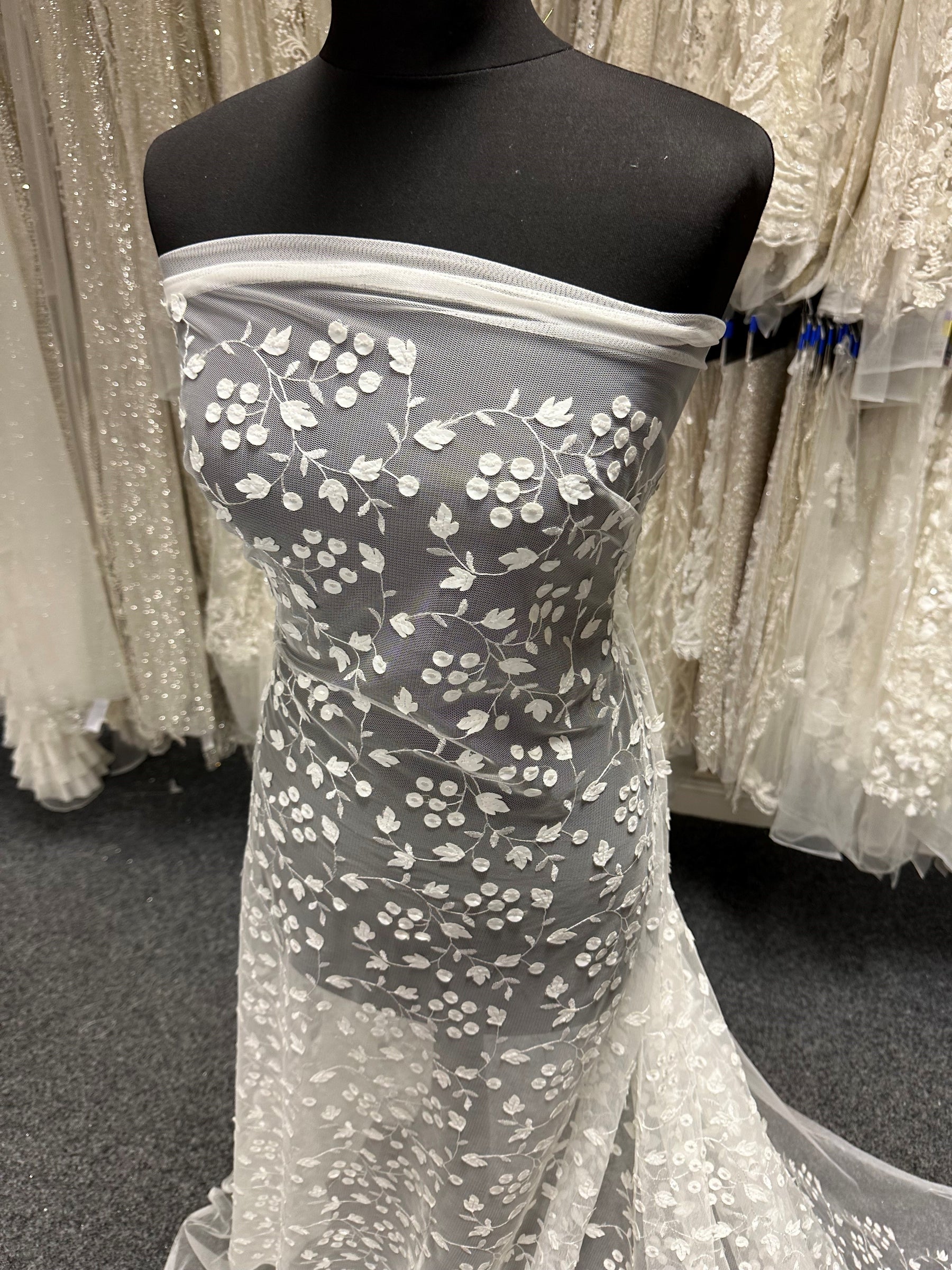 Ivory 3D Laser Lace - Poseidon