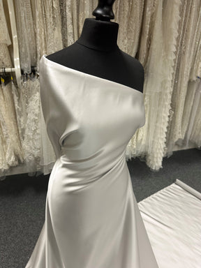 Oyster Polyester Duchess Satin - Supreme