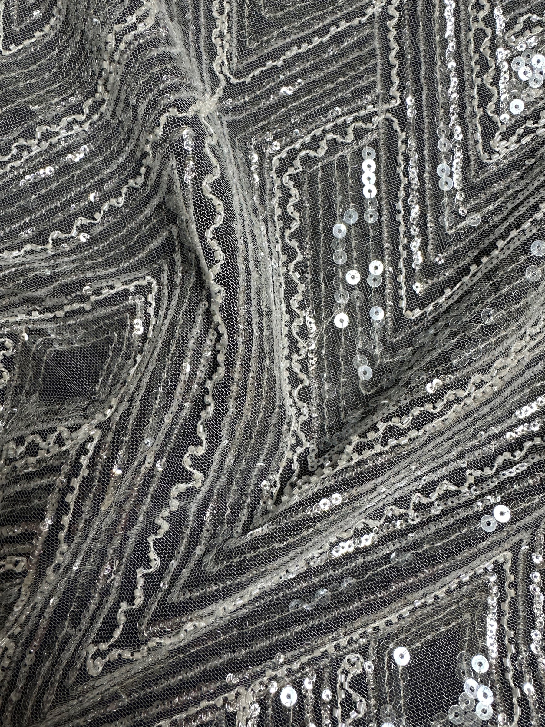 Ivory Sequined Tulle - Angola