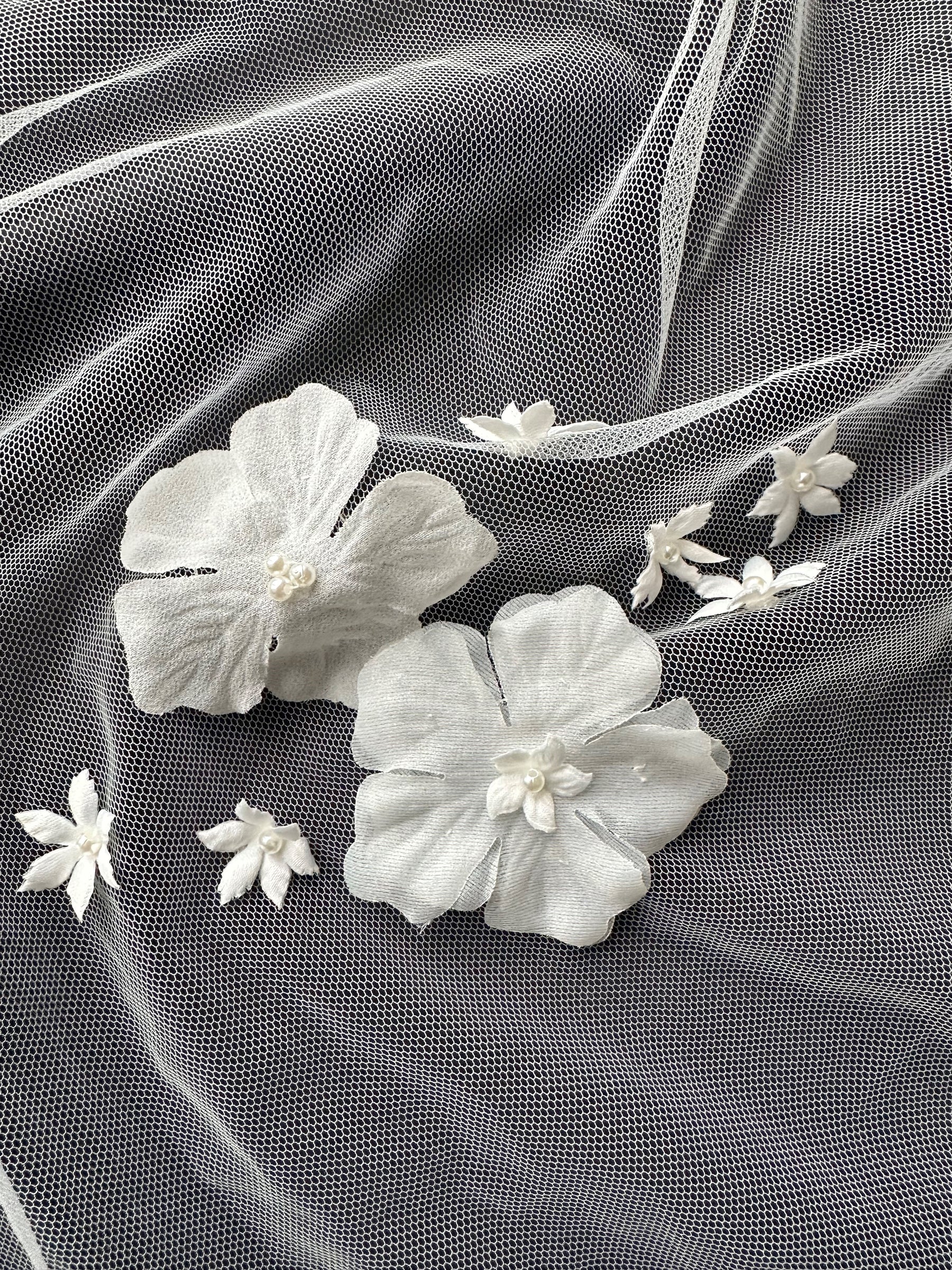 Ivory 3D Flower Lace - Yoga