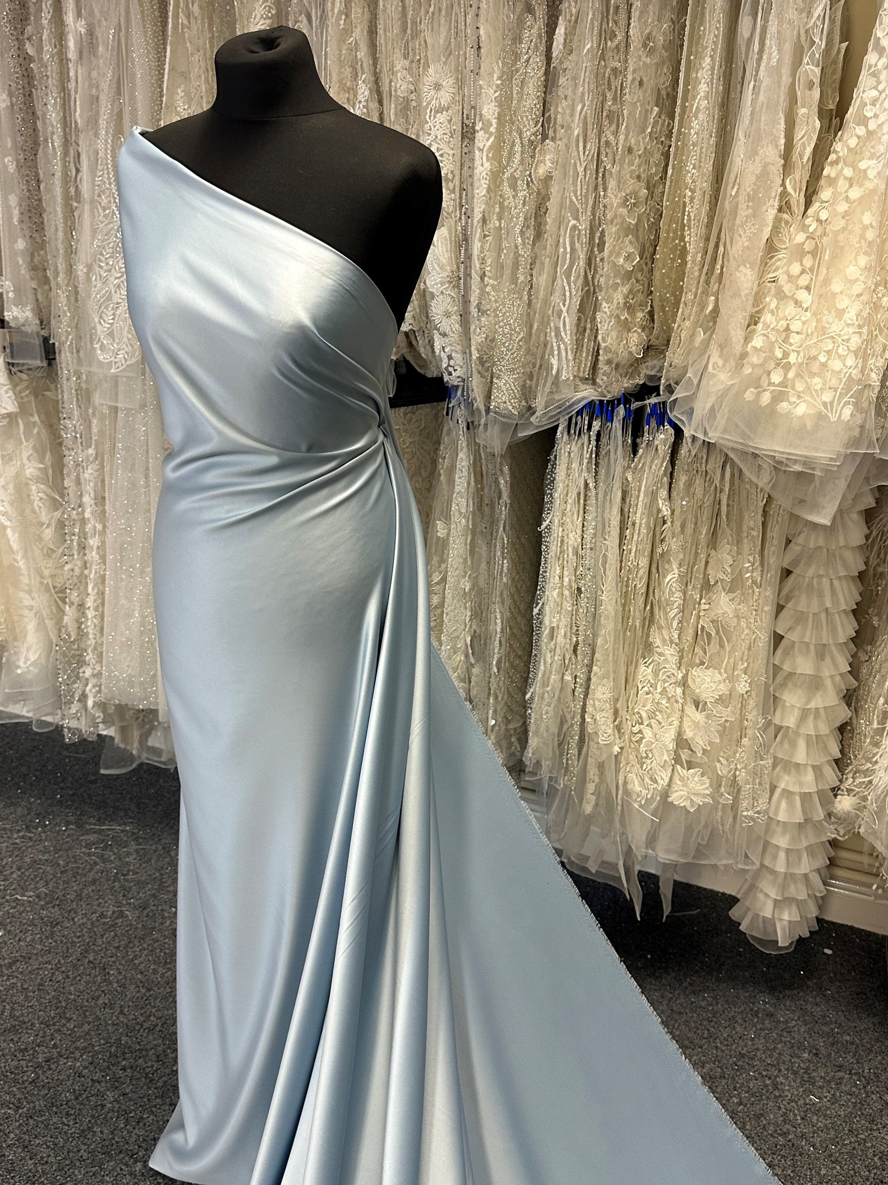 duck egg blue prom dress PSY849, Sky Blue Mermaid Iridescent Trumpet Long Prom Dress sold by Prom Fantasy