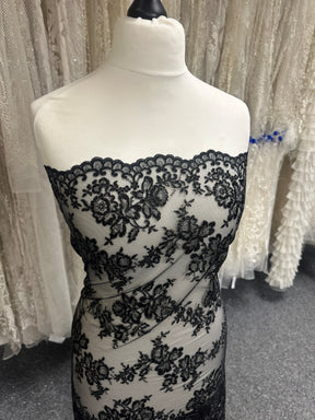 Black Raschel Lace - Jayne