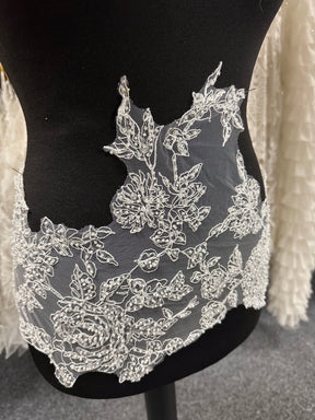 Ivory Beaded Lace Trim - Rikke