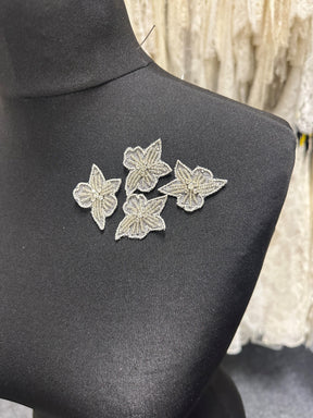 Crystalised Flower Applique - Deidre