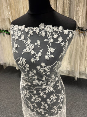 Ivory Laser Embroidery Lace - Hypnosis