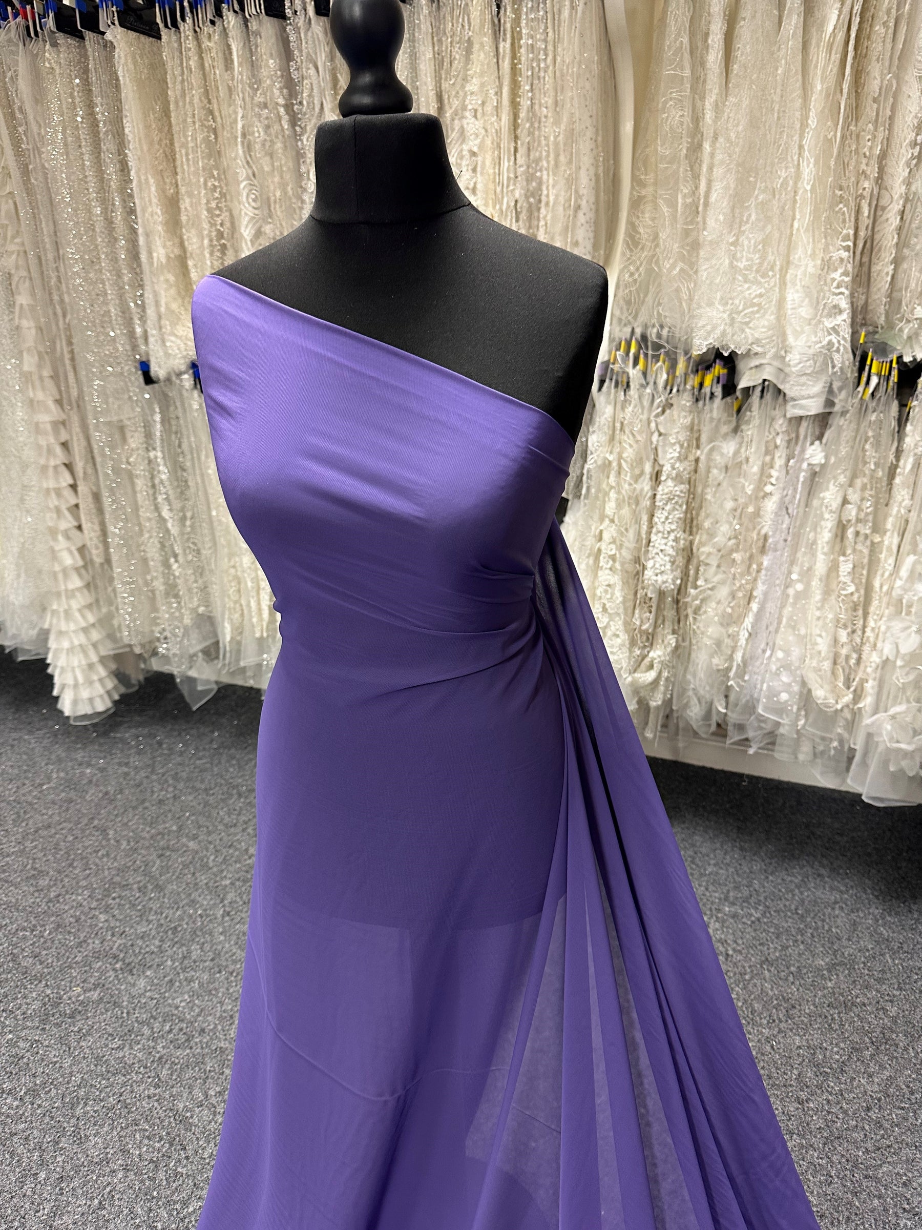 Violet Polyester Chiffon - Benevolence