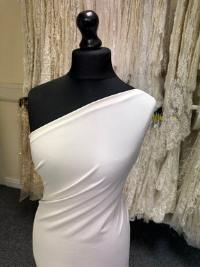 Ivory Polyester Stretch Crepe - Compassion