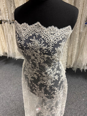Ivory Beaded Lace - Hada