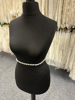 Ivory Beaded Lace Trim - Orbit