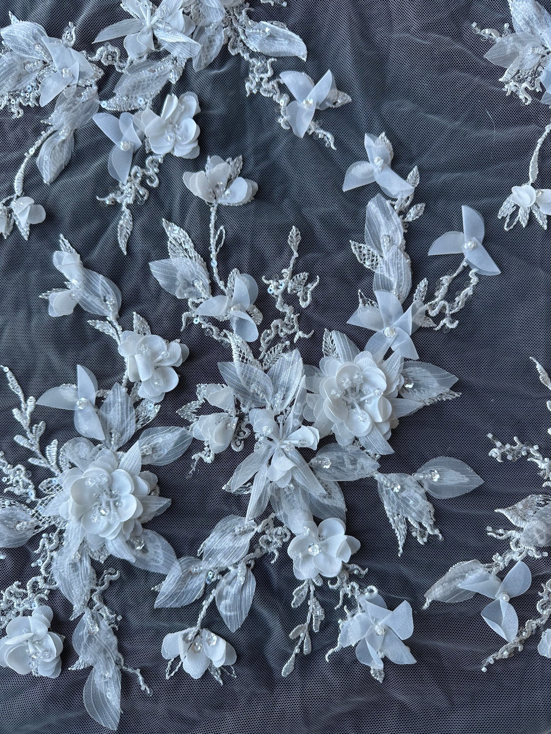 Ivory 3D Flower Lace - Oktober