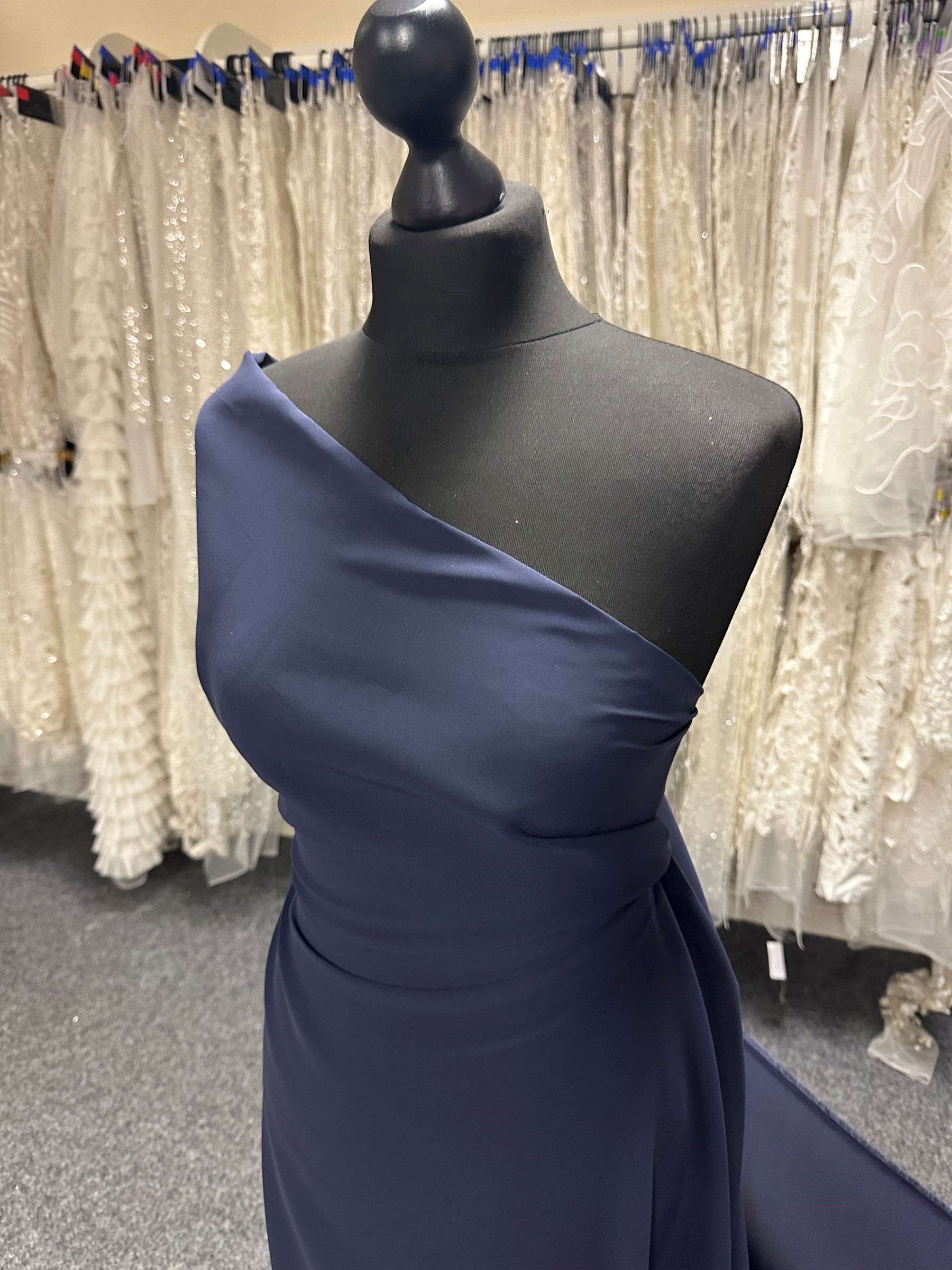 Midnight Polyester Chiffon Fabric