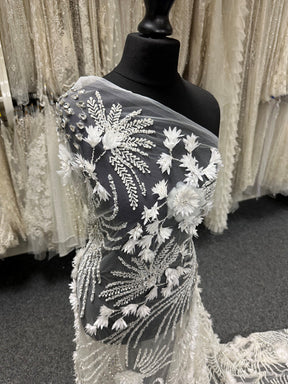 Ivory 3D Bridal Lace - Winnifred