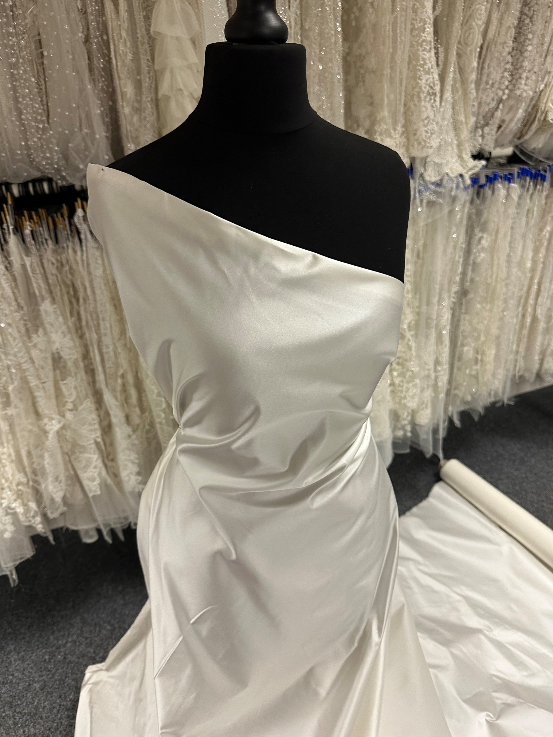 Ivory Organic Cotton Blend Satin - PH1005
