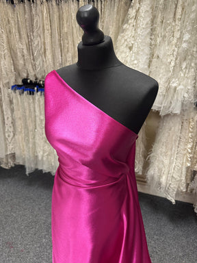 Fuchsia Polyester Crepe Back Satin - Desire
