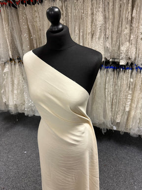 Cream Silk Double Crepe - Temptation