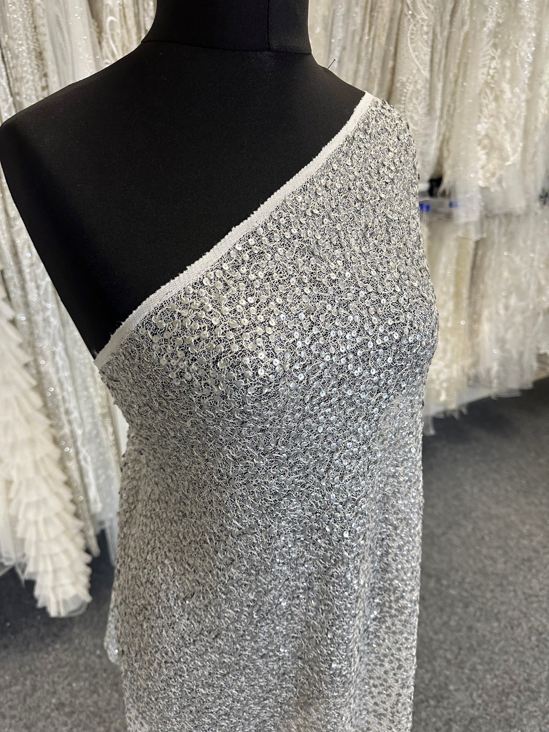 Silver Sequin Fabric