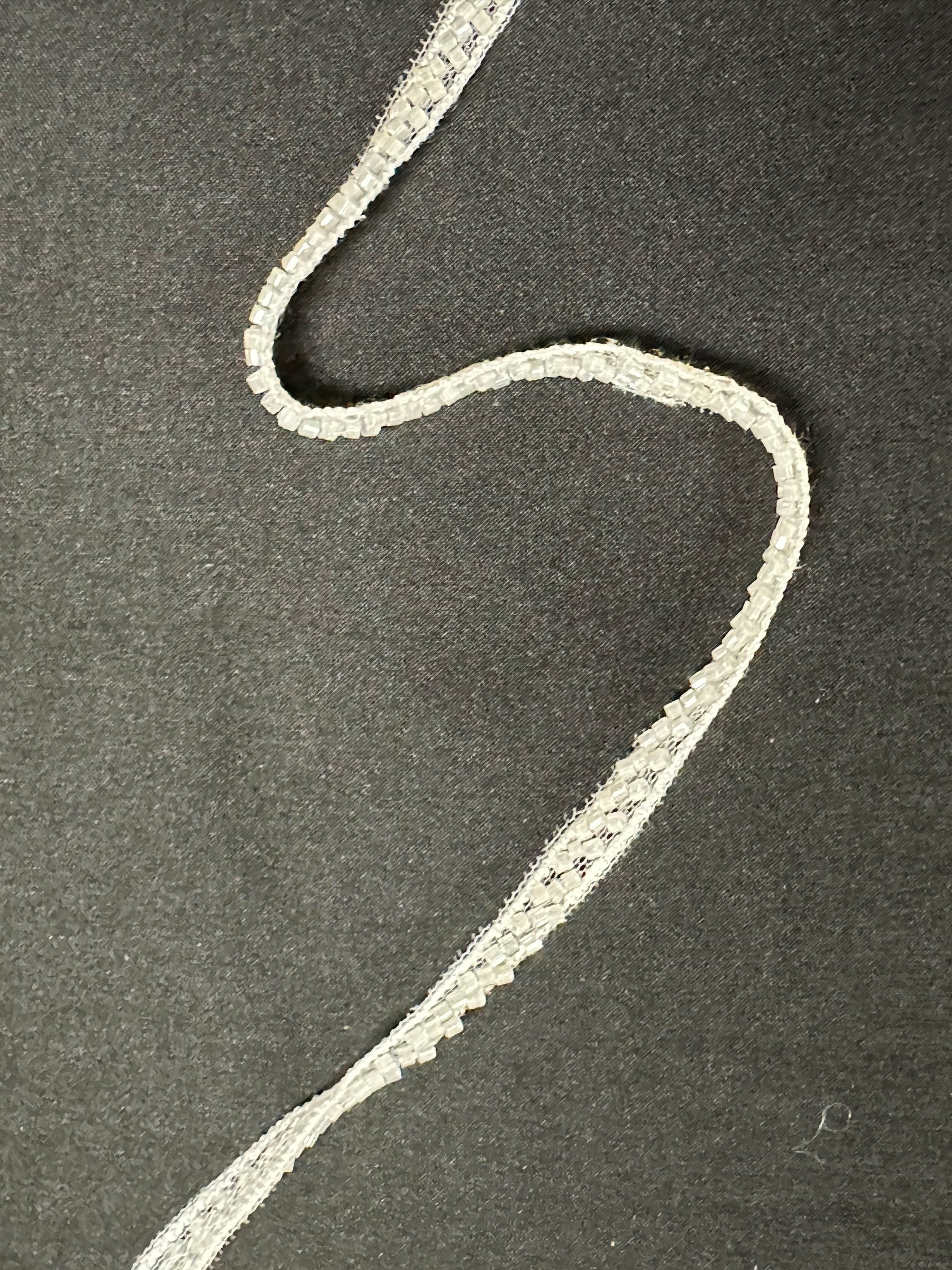 Ivory Narrow Lace Trim - Mettle