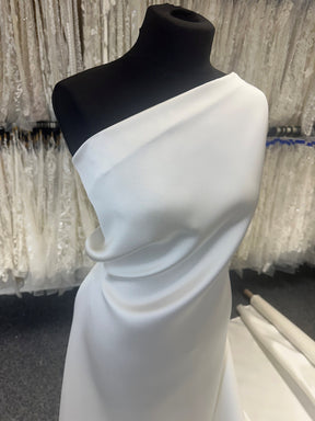 Ivory Silk Blend Satin - Lavish
