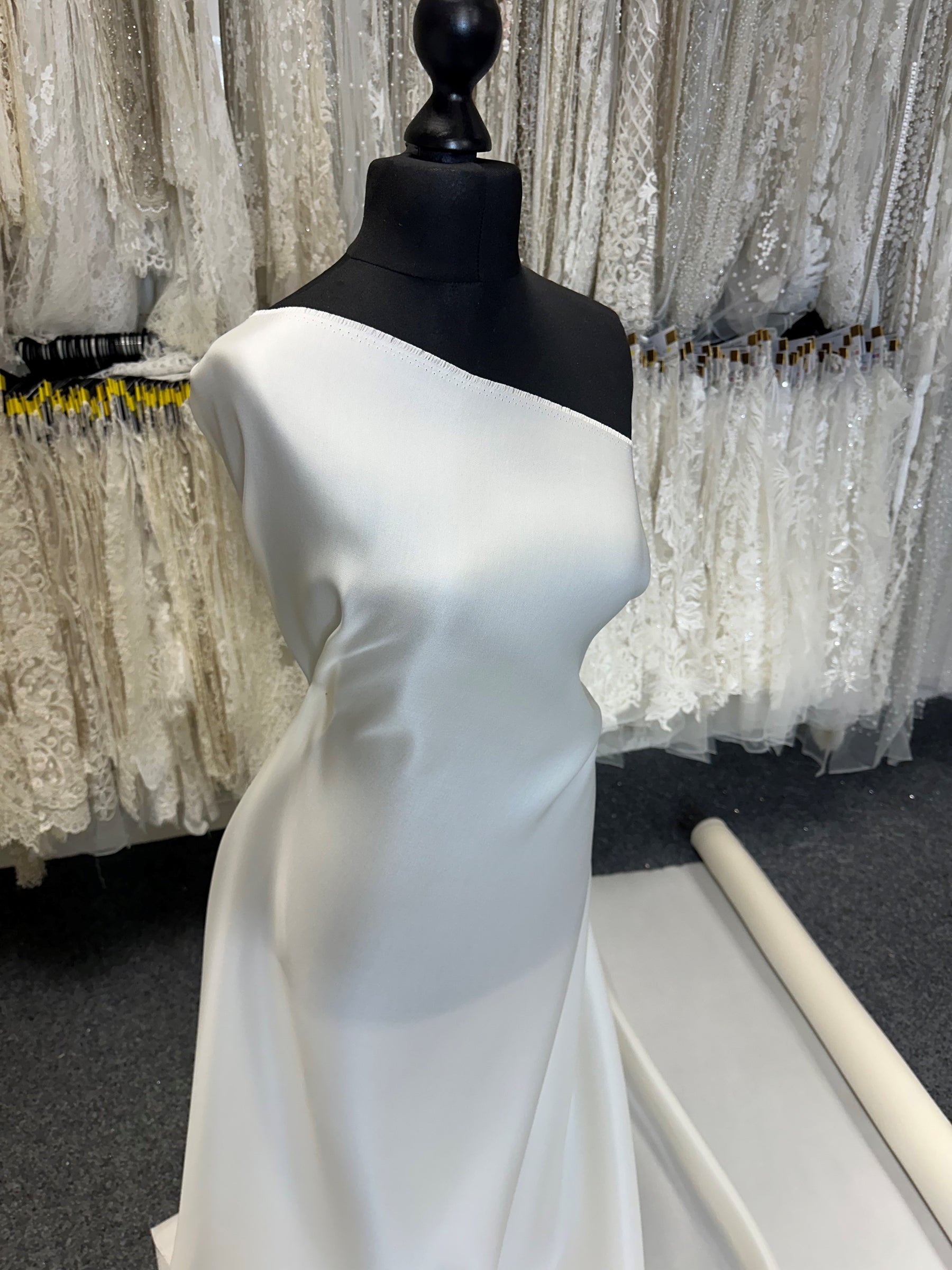 Ivory Silk Gazar - Calmness