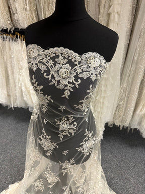 Ivory Beaded Lace - Languid
