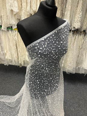 Ivory Sequin Lace - Caris