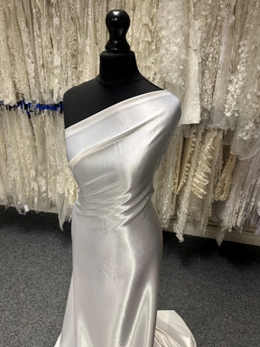 Ivory Polyester Lustrous Satin - Adoration