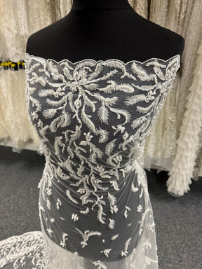 Ivory Beaded Lace - Pillow