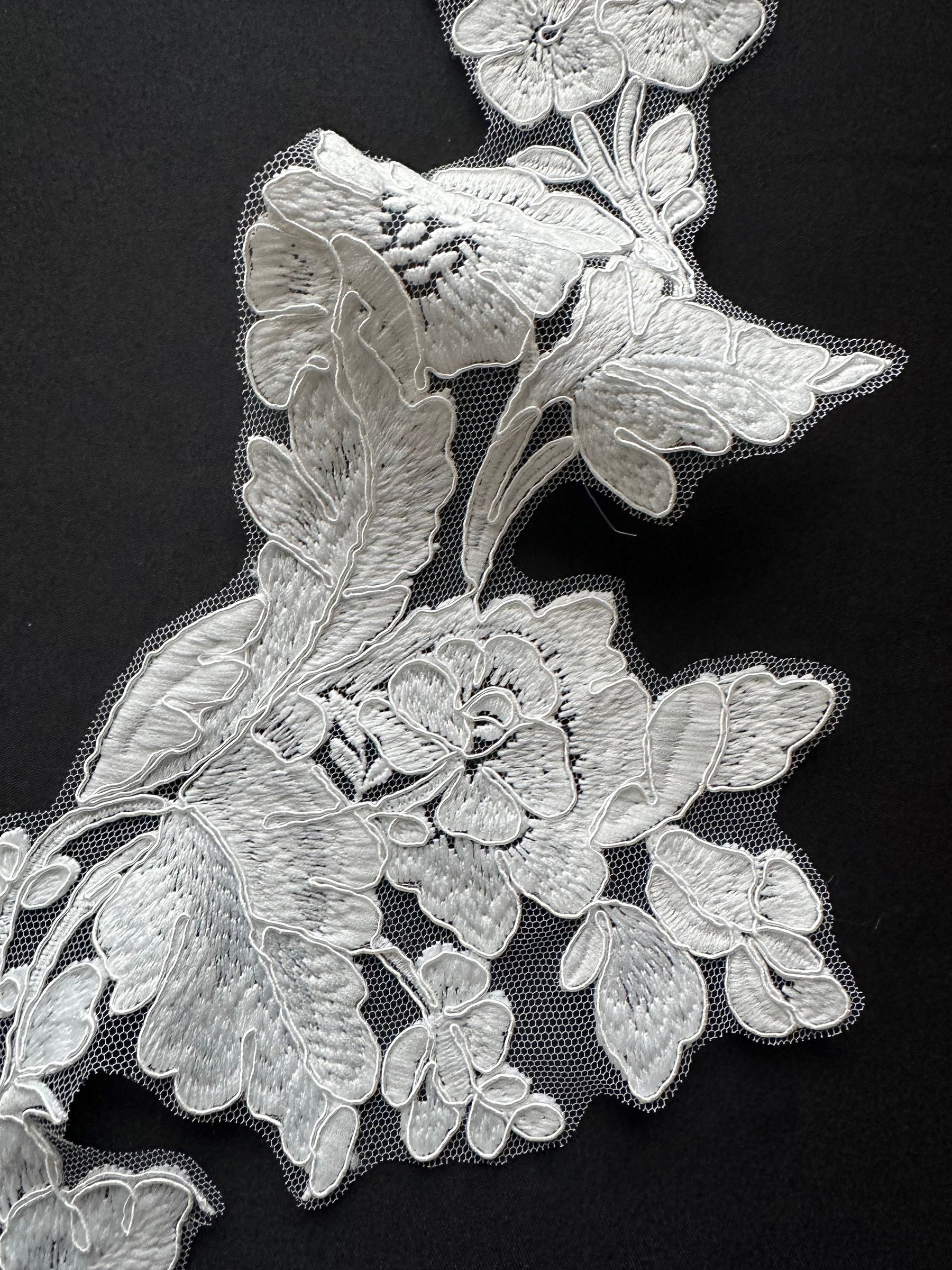 Ivory Corded Lace Trim - Company