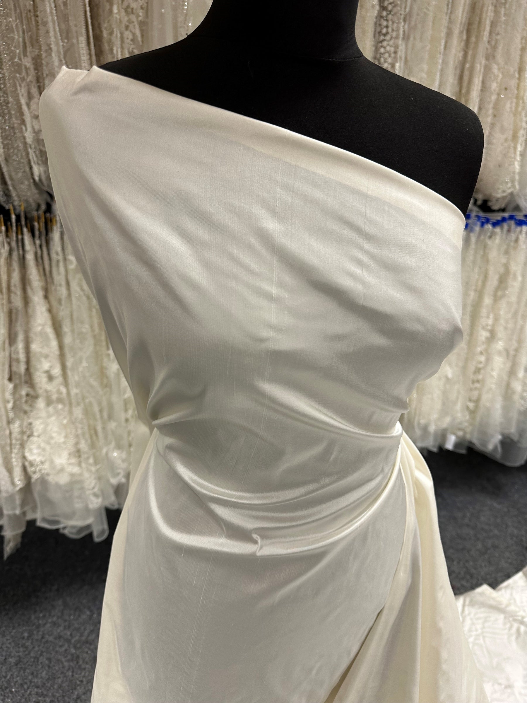 Dark Ivory Silk Dupion - Masquerade