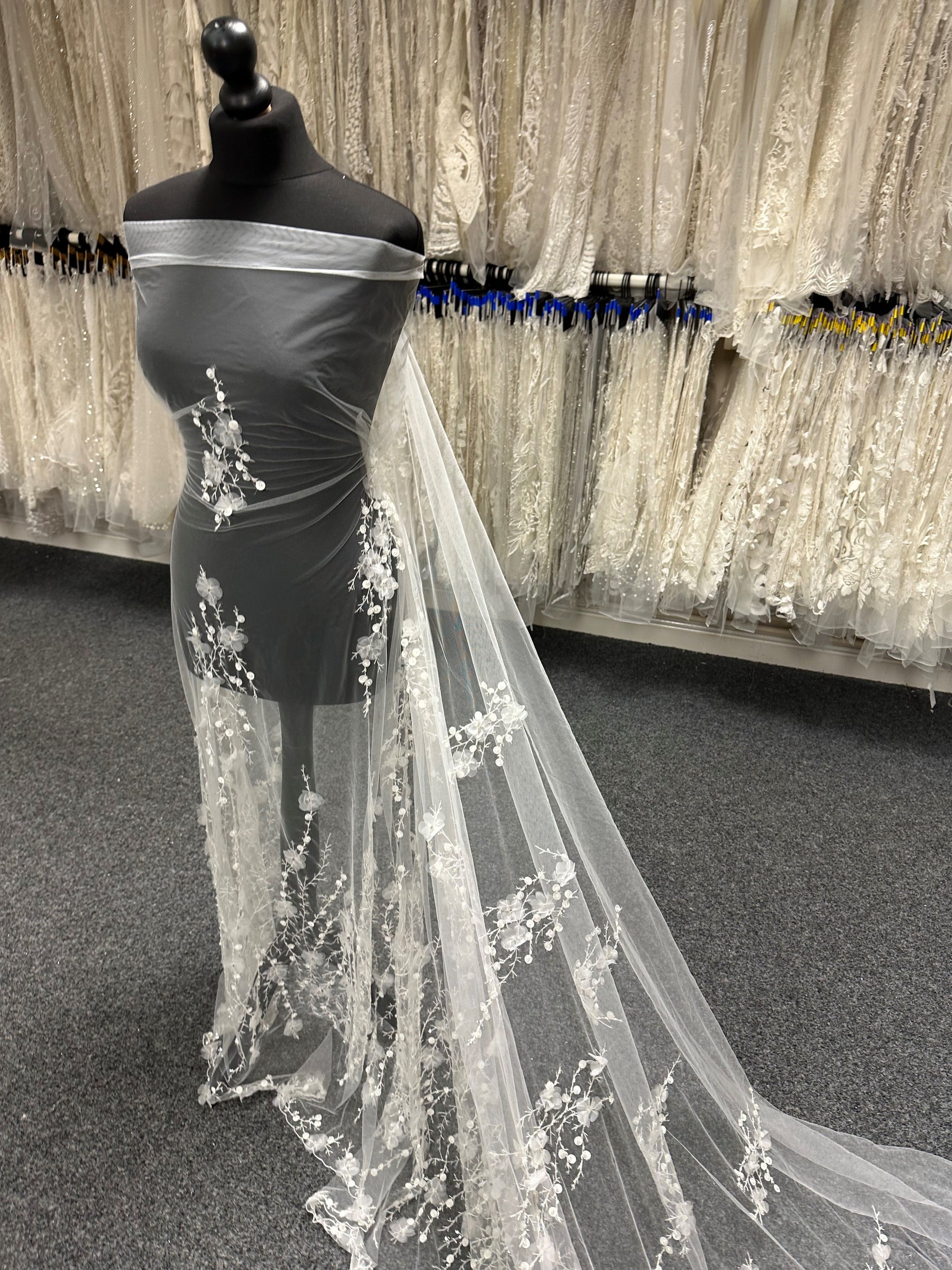 Ivory 3D Floral Lace - Lamar