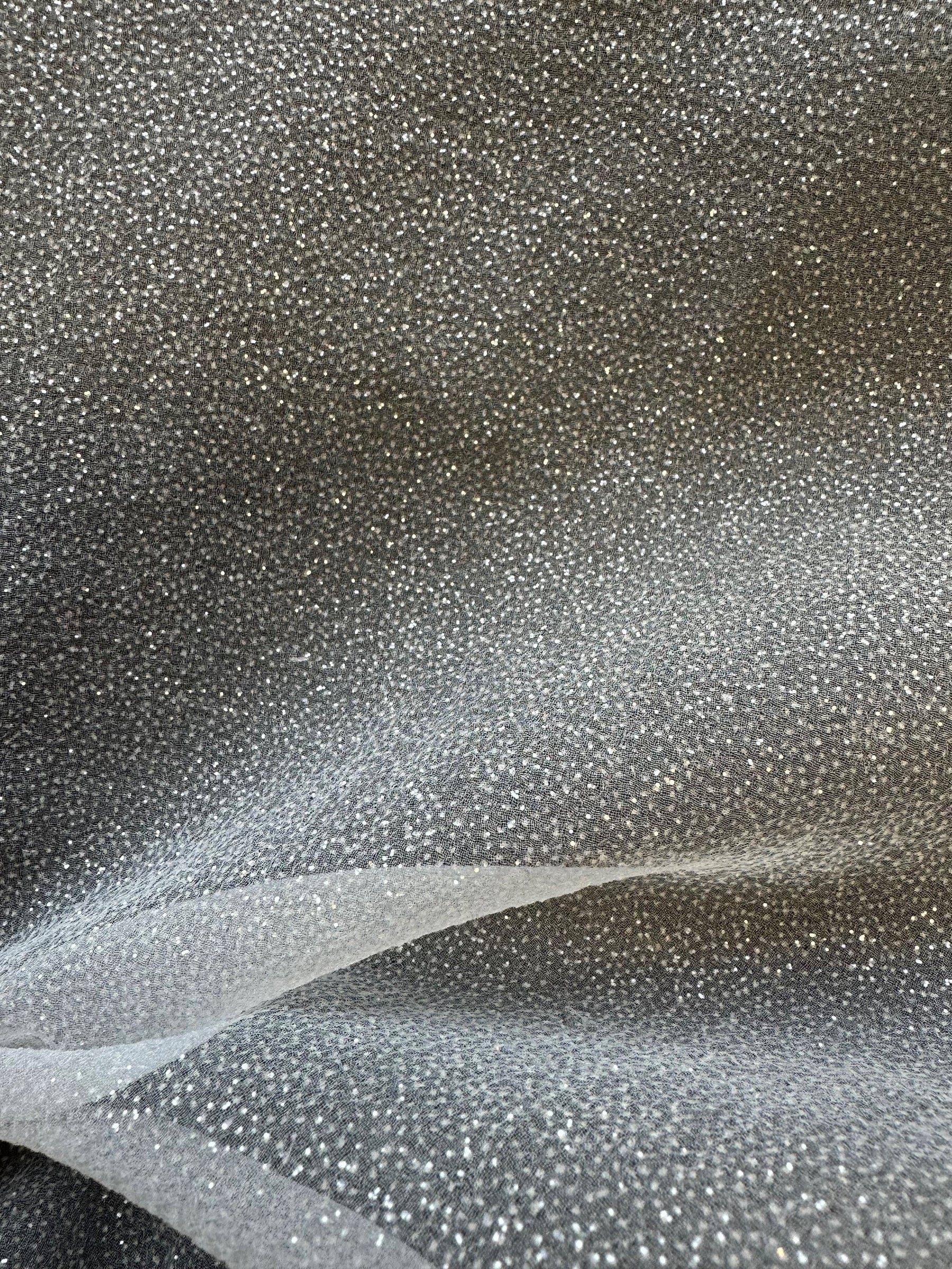 Ivory Polyester Crinkle Organdy - Blizzard