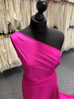 Fuchsia Pink Silk Habotai - Mosaic