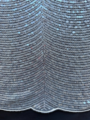 Ivory Embroidered Sequin Tulle – EB3020