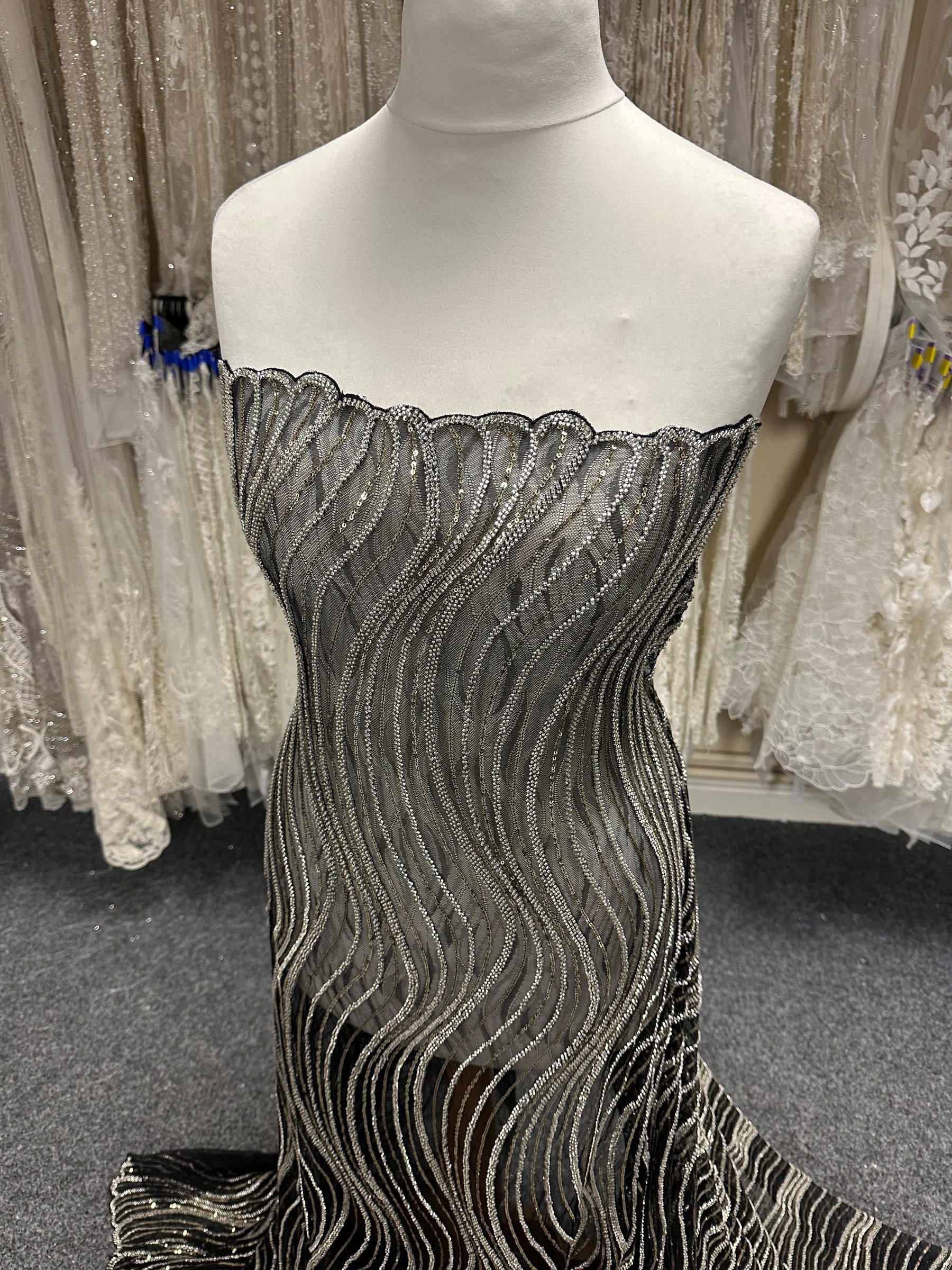 Black and Gold Embellished - EB1064