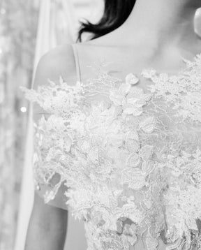 Ivory Embroidered Lace - Aisling