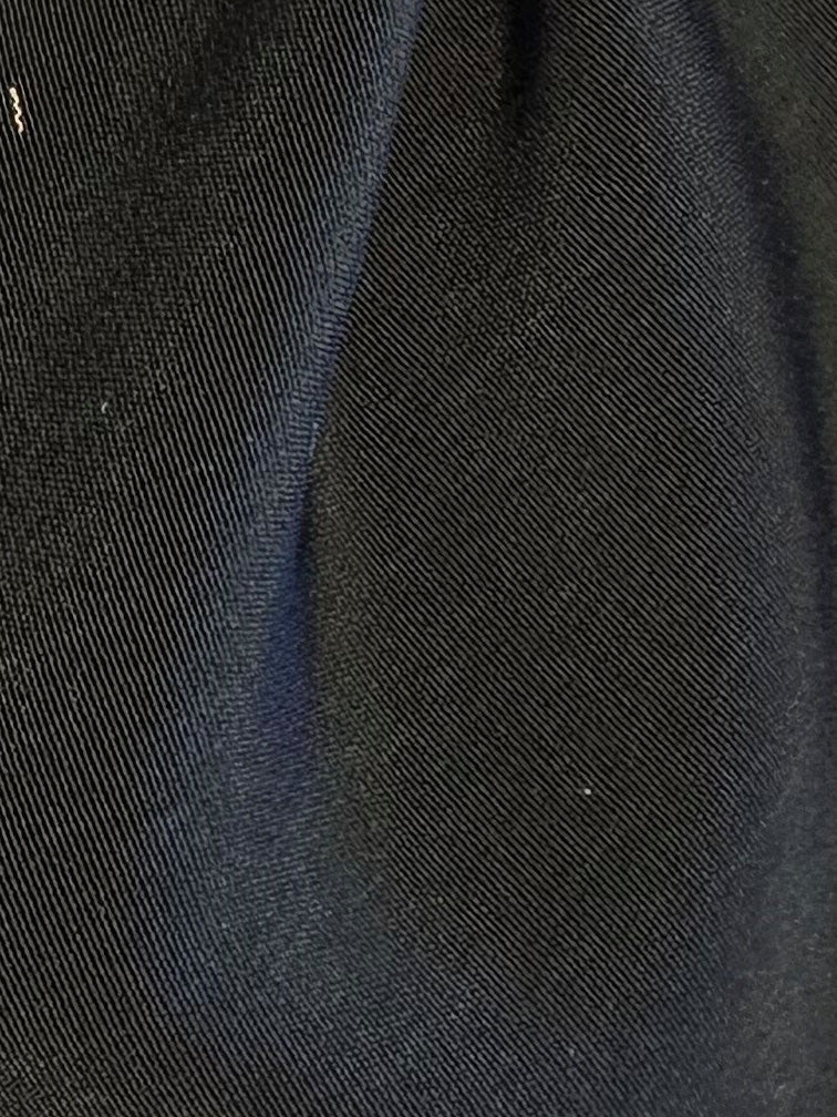 Lightweight Black Polyester Satin -  Jamaica