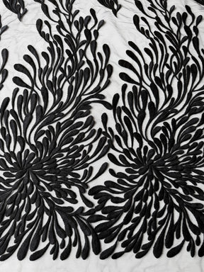 Black Embroidery Lace - EB5053