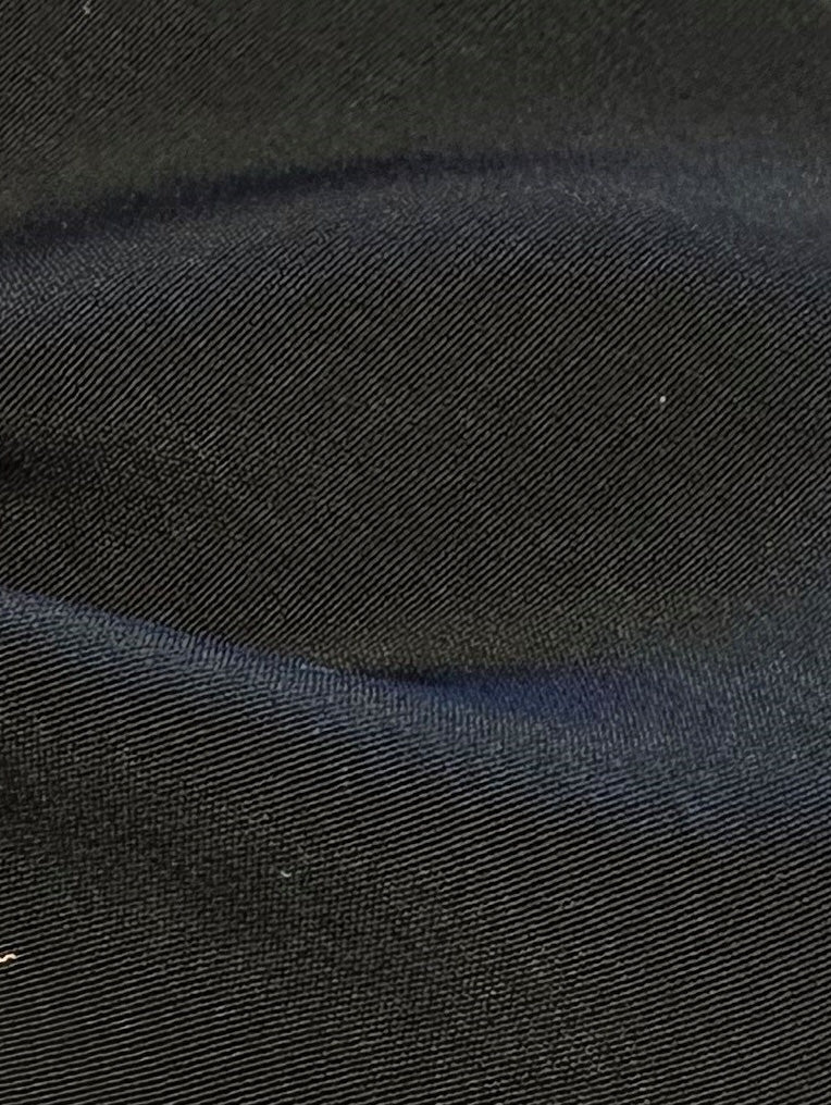 Lightweight Black Polyester Satin -  Jamaica