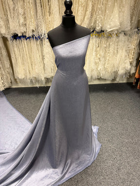 Blue Viscose Blend Fabric  - Ferrari