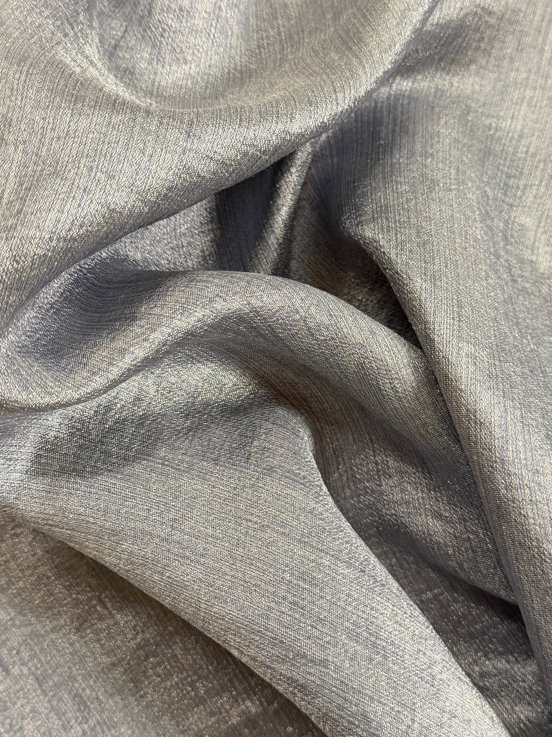 Blue Viscose Blend Fabric  - Ferrari