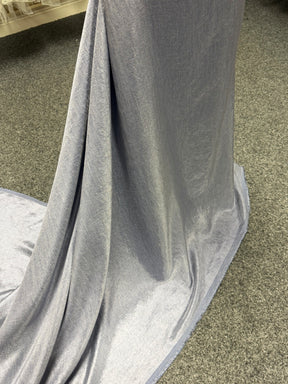 Blue Viscose Blend Fabric  - Ferrari