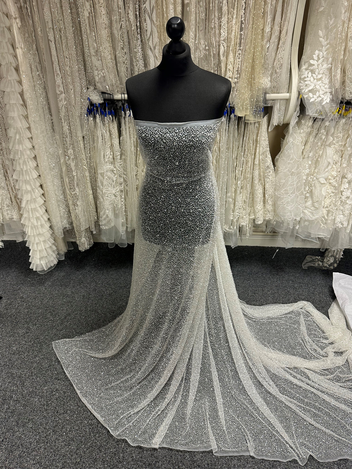 Ivory Beaded Lace - Bopha