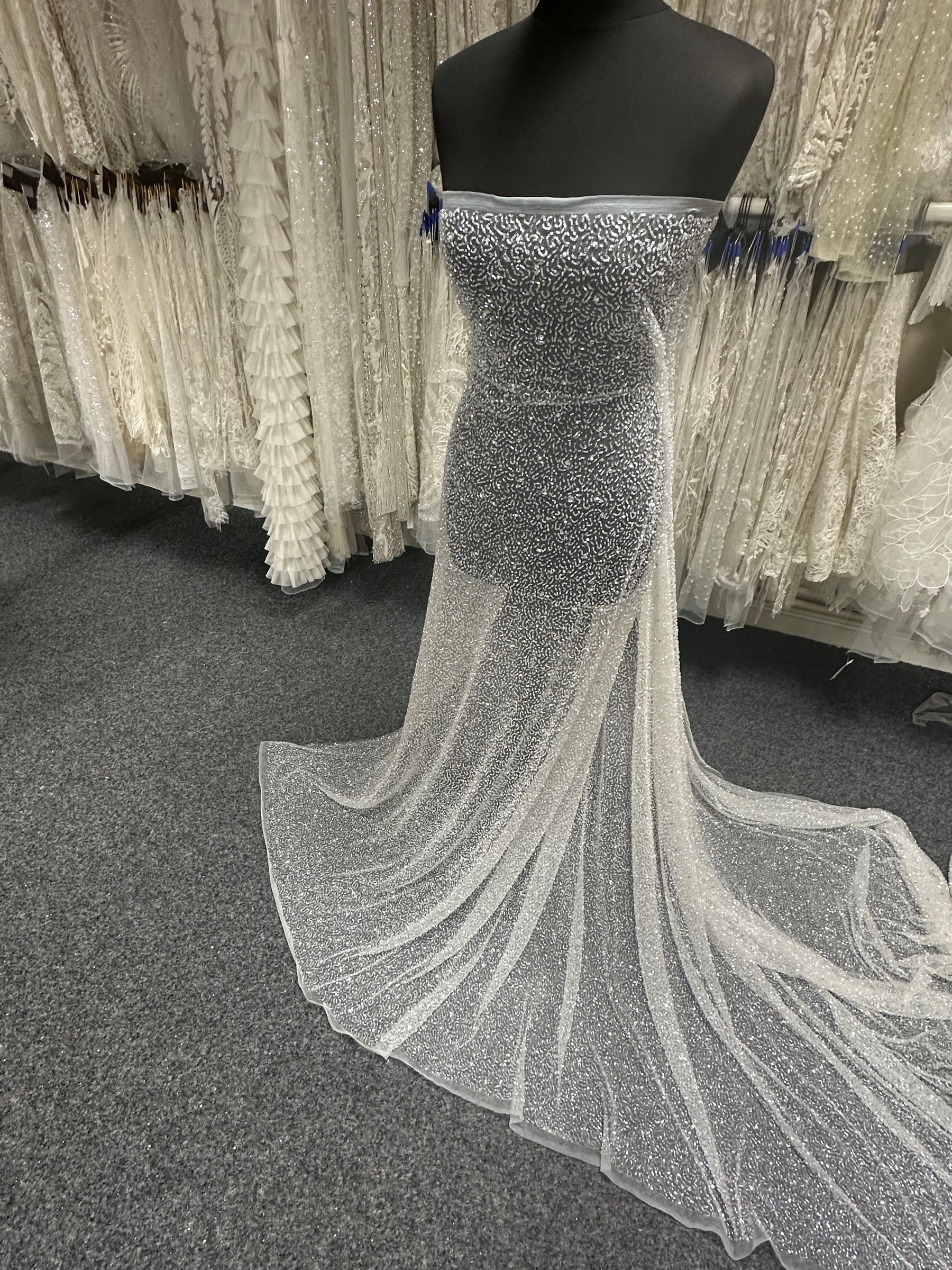 Ivory Beaded Lace - Bopha