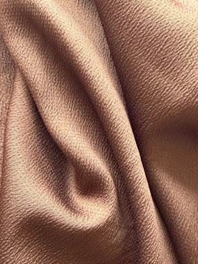 Brown Polyester Crepe - Temple