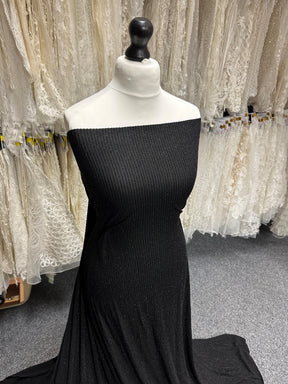 Black Beaded Georgette - Buda