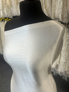 Ivory Silk Hammer Satin - St Maxime