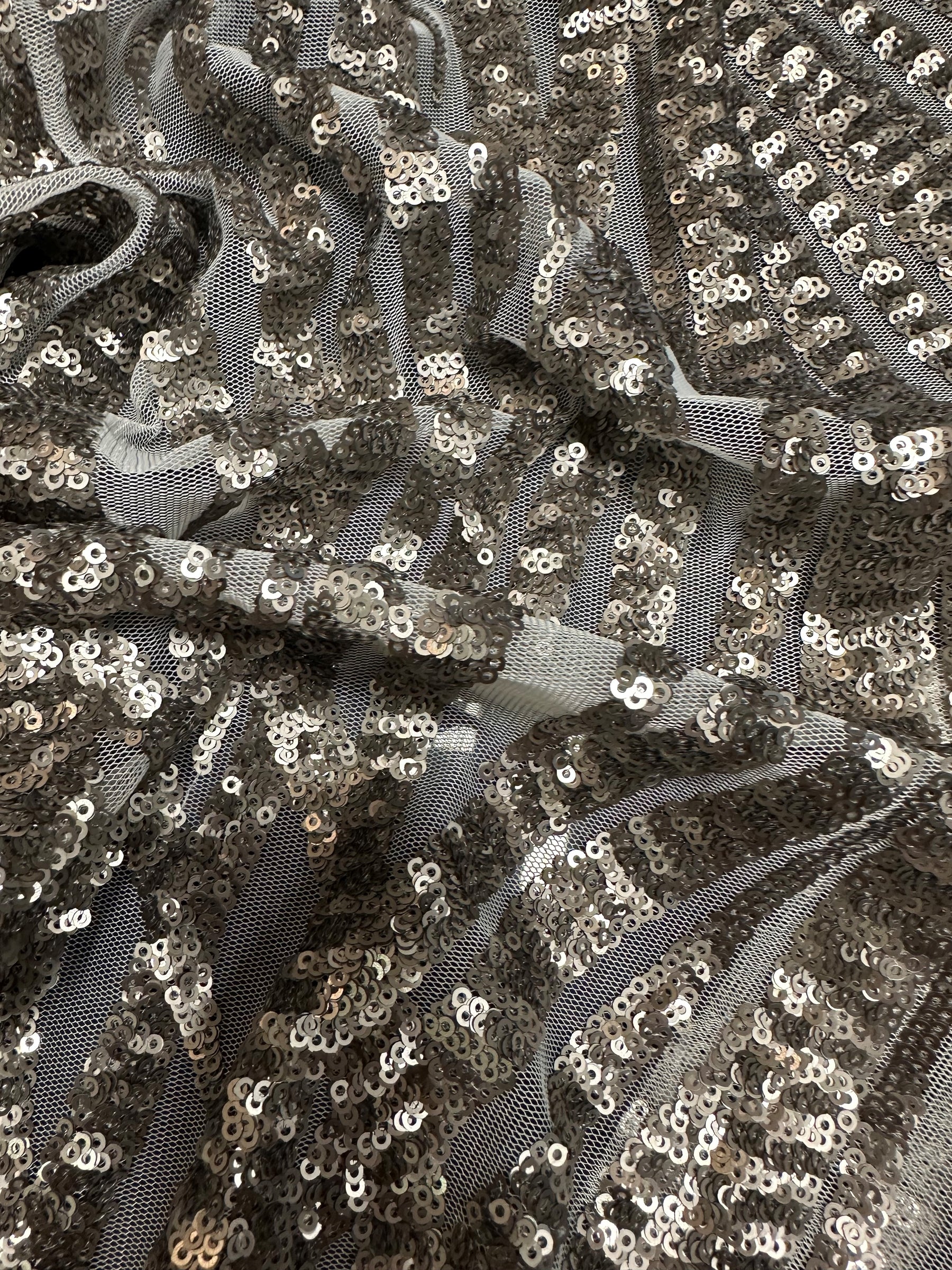 Silver Sequin Tulle - Gori (CF)