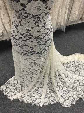 Ivory Raschel Lace - Jenica